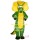 Green Triceratops Mascot Costume