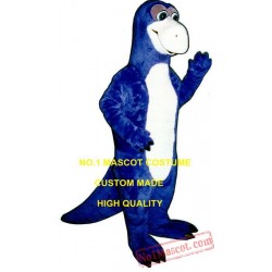 Royal Blue Dagon Dinosaur Mascot Costume
