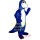 Royal Blue Dagon Dinosaur Mascot Costume