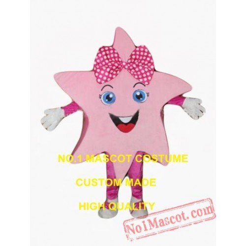 The Pretty Pink Star Girl Mascot Costume