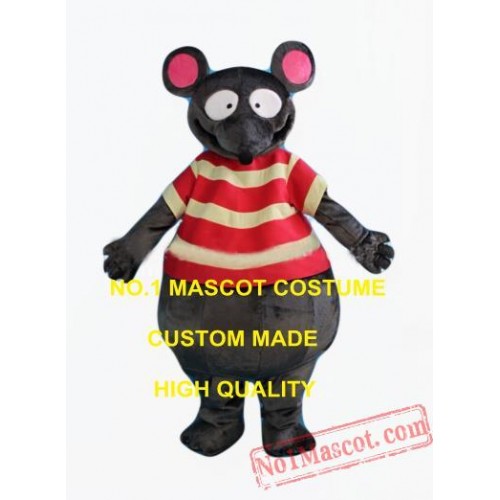 Big Dack Grey Rat Mouse Mascot Costume