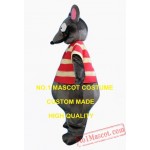 Big Dack Grey Rat Mouse Mascot Costume