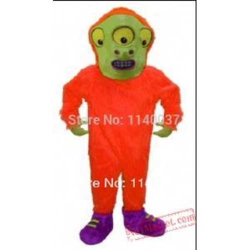 Toon Alien Mascot Cartoon Martian Costume