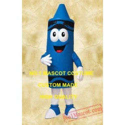 Colorful Blue Crayon Mascot Stationery Costumes