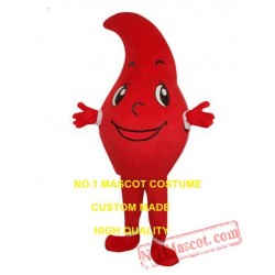 Blood Drop Mascot Costume