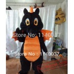 Orange And Black Dragon Mascot Costume