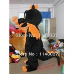 Orange And Black Dragon Mascot Costume