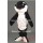 Black Orca Mascot Adult Plush Mascot Costume