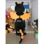 Orange And Black Dragon Mascot Costume