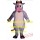 Anime Cosply Costumes Purple Dairy Milk Cow Cattle Mascot Costume