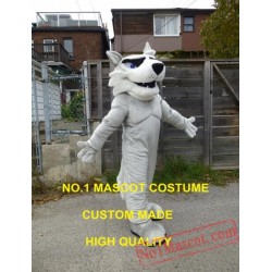 Light Grey Husky Mascot Costume