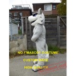 Light Grey Husky Mascot Costume