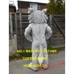 Light Grey Husky Mascot Costume