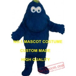 Plush Blue Gobble Monster Mascot Costume