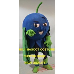 Cool Superman Blueberry Mascot Costume