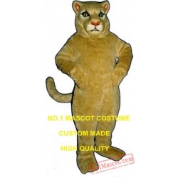 Wild Tan Cougar Mascot Costume