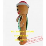 Gingerbread Man Mascot Costume