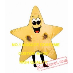 Golden Star Mascot Costume
