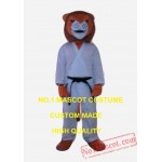 Judo Lion Mascot Costume