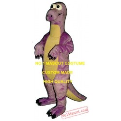 Purple Brontosaurus Mascot Costume