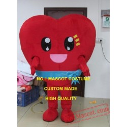 Valentine's Day Warmly Red Heart Mascot Costume