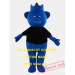 Customized Blue King Pig Mascot Costume