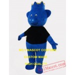 Customized Blue King Pig Mascot Costume