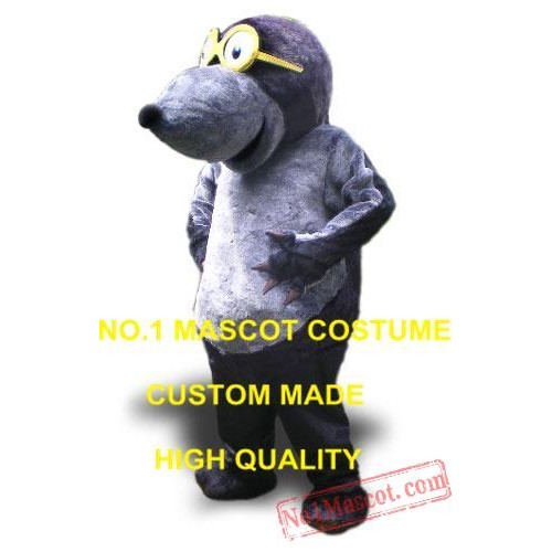 New Anime Cosply Costumes Purple Mole Mascot Costume