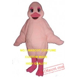 Pink Duckling Mascot Costume