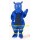 Blue Hippo Mascot Costume