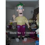 Ferb Boy Mascost Costume