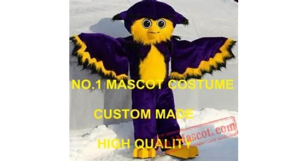 Anime Cosply Costumes Purple Owl Mascot Costume