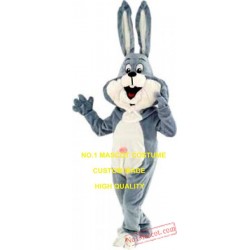 Anime Cosply Costumes New Long Ear Grey Rabbit Mascot Costume