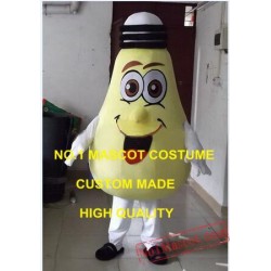 Big Yellow Lamp Light Bulb Mascot Costume