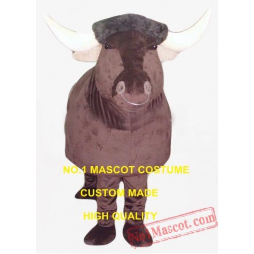 Two Person Strong Bison Buffalo Bull Mascot Costume