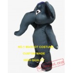 Big Dack Grey Elephant Mascot Costume