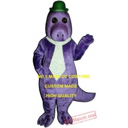 Purple Dagon Dinosaur Mascot Costume
