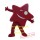 Happy Red Star Mascot Costume