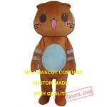 Brown Cat Mascot Costume