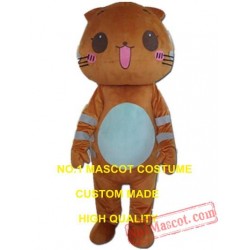 Brown Cat Mascot Costume