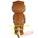 Brown Cat Mascot Costume