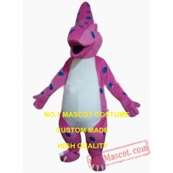 Pink Dino Dinosaur Mascot Costume