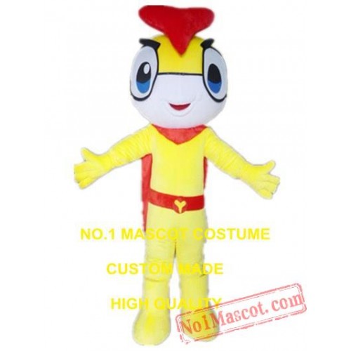 Fish Superman Mascot Costume