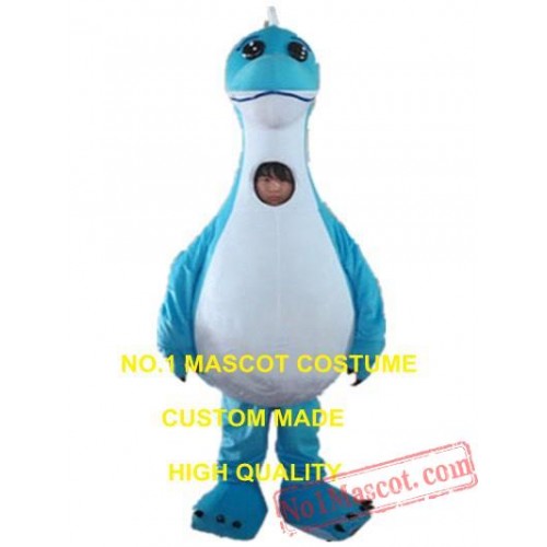 Blue Dragon Mascot Costume