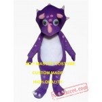 Cute Little Purple Dino Dinosaur Mascot Costume