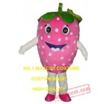 Pink Strawberry Mascot Costume