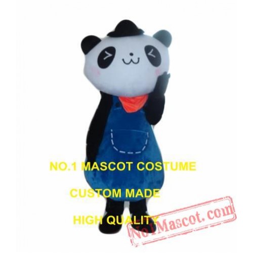 Panda Girl Mascot Costume