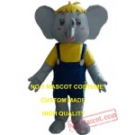 Grey Elephant Mascot Costume