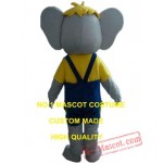 Grey Elephant Mascot Costume