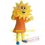 Yellow Sunflower Mascot Costume